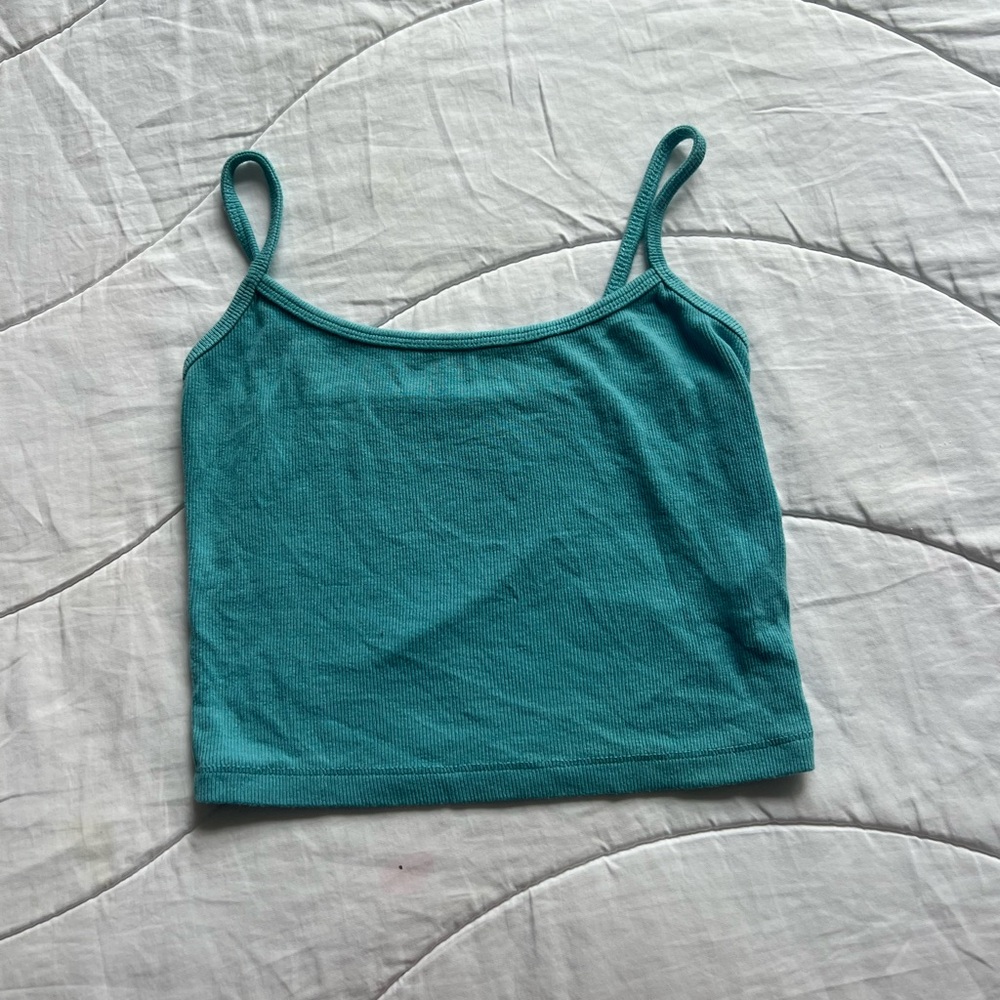 basic blue tank